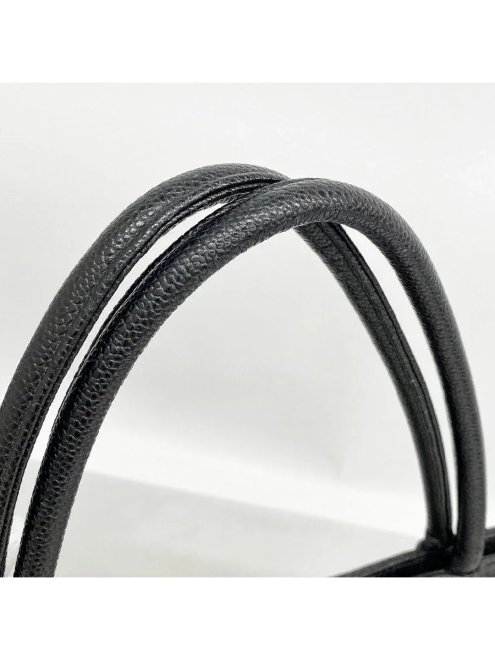 Chanel Tote Reissue Caviar Leather Black Silver